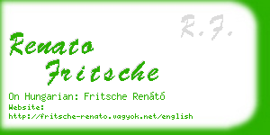 renato fritsche business card